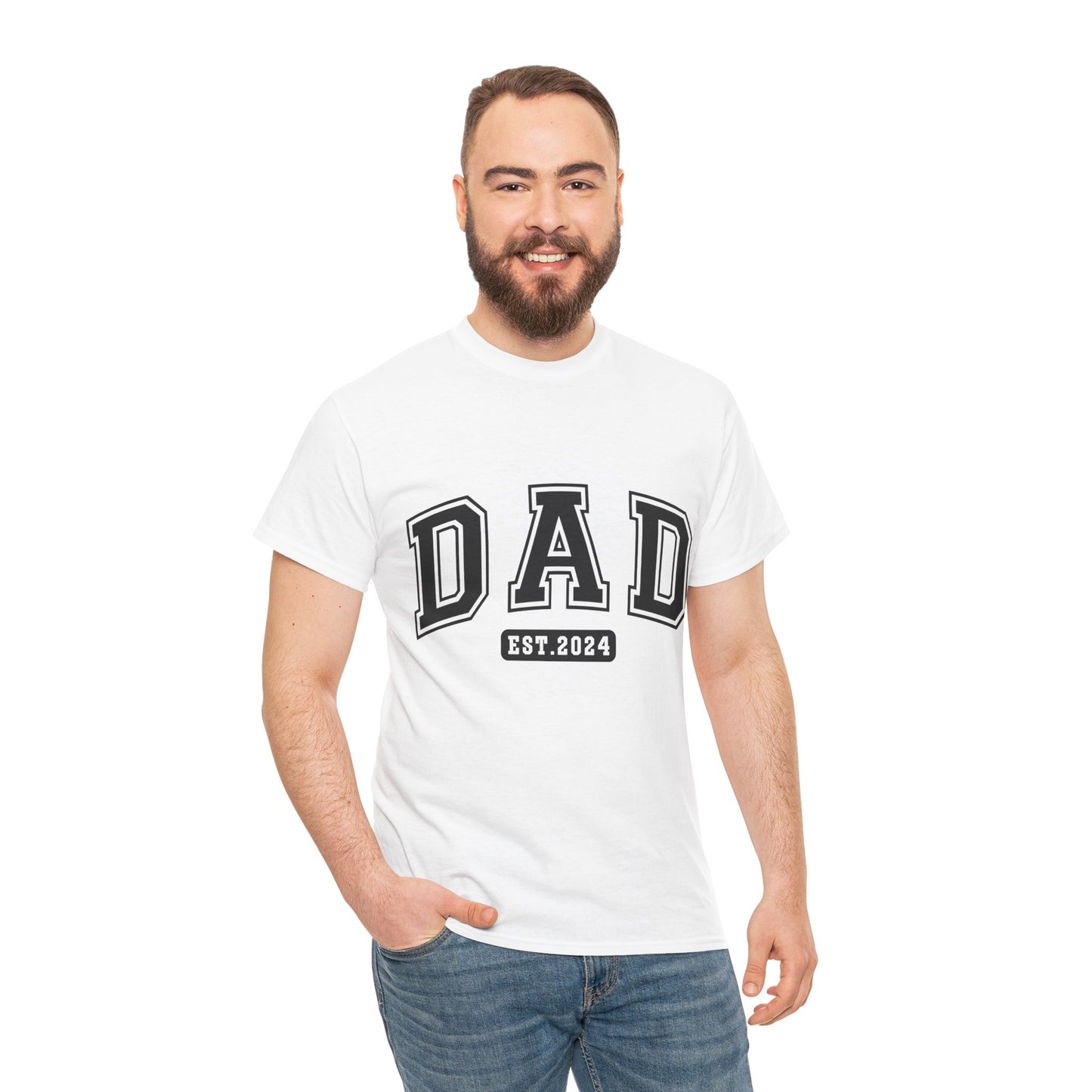 DAD EST2024 Unisex Heavy Cotton Tee