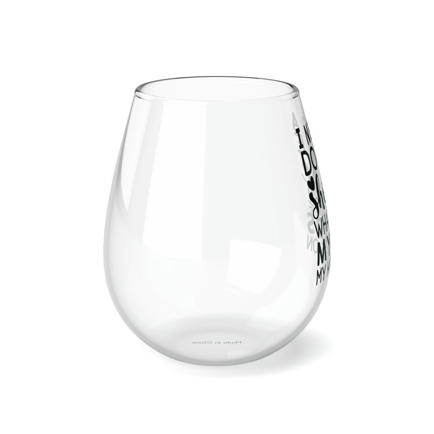 DOUBLE SHOT Stemless Wine Glass, 11.75oz