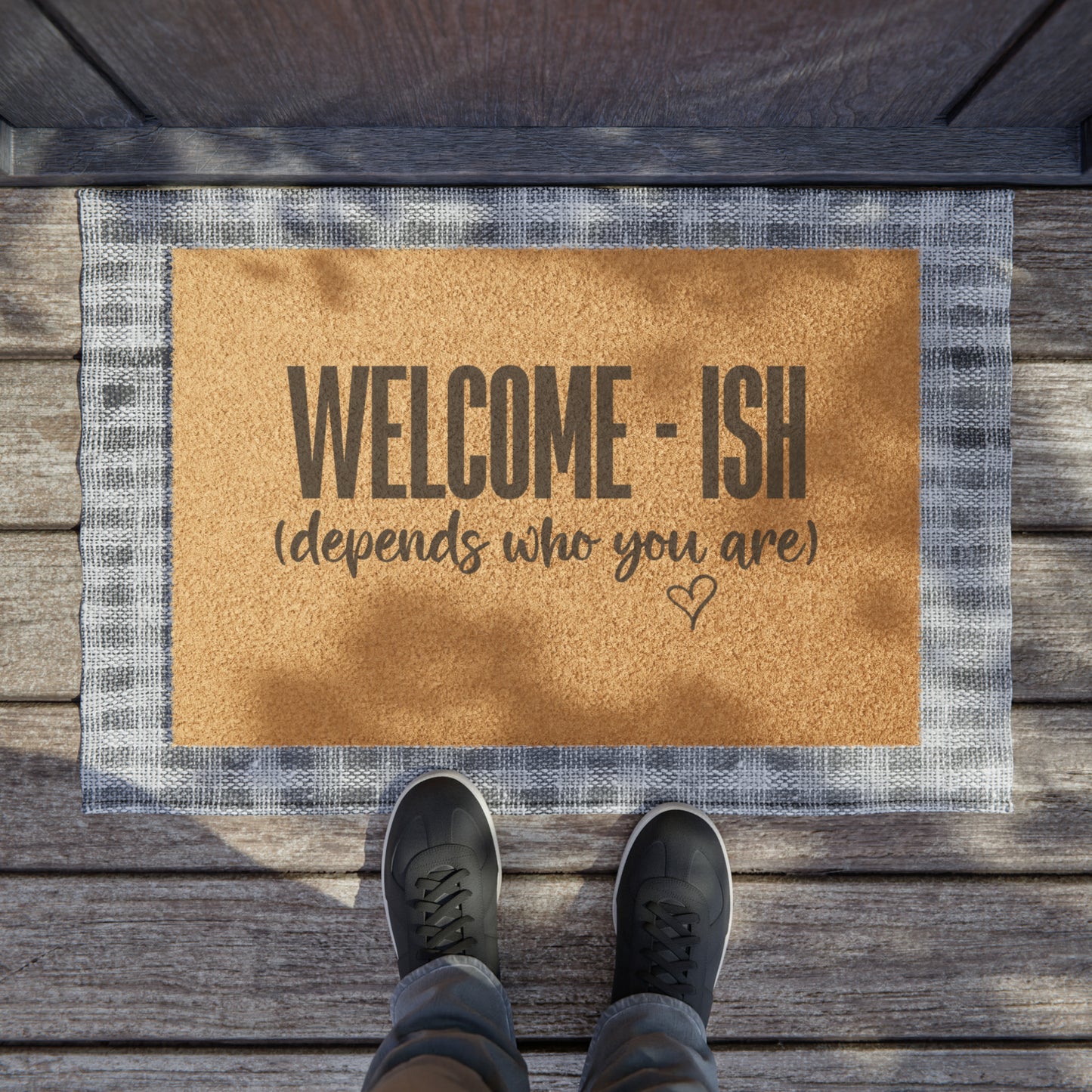 "WELCOME-ISH" Doormat