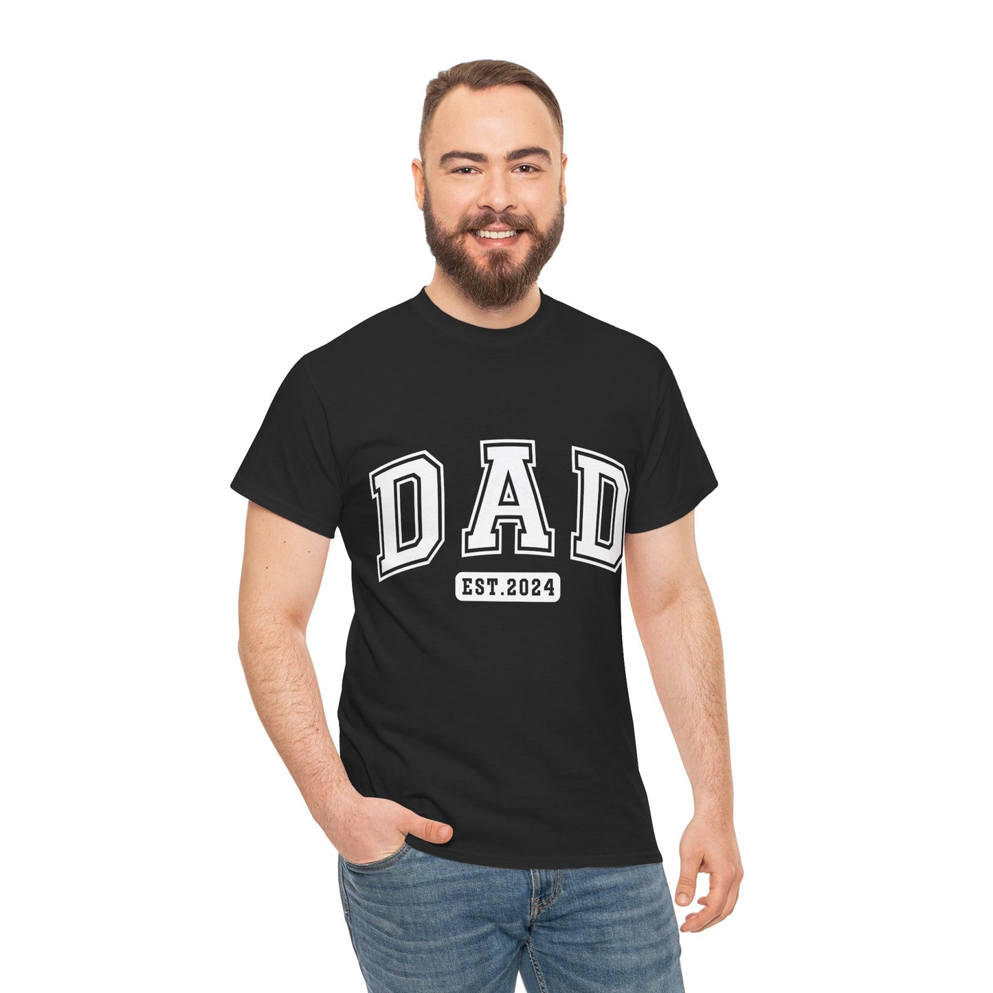 DAD EST2024 Unisex Heavy Cotton Tee