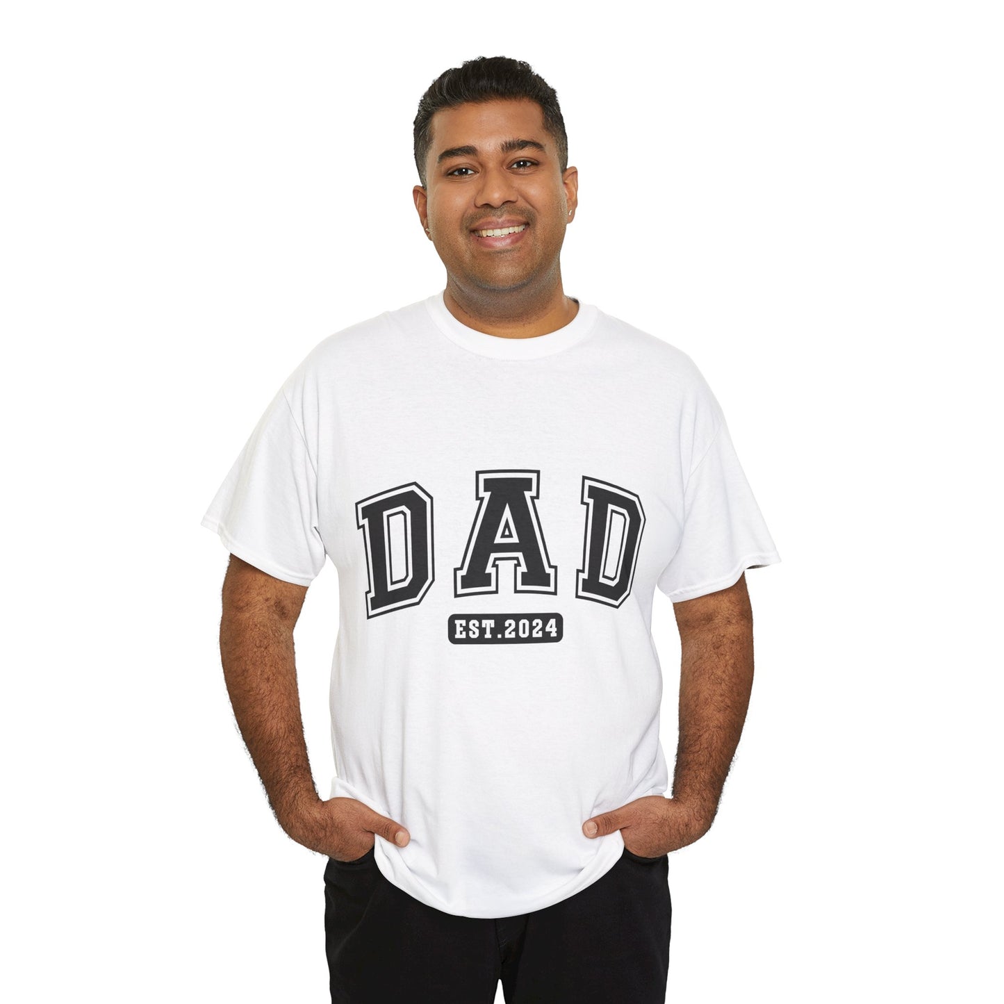 DAD EST2024 Unisex Heavy Cotton Tee