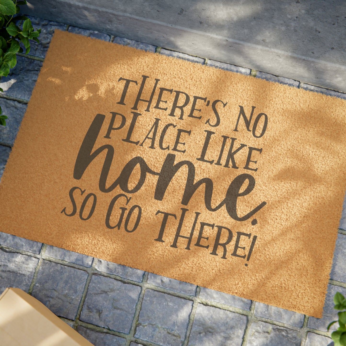 "NO PLACE LIKE HOME" Doormat