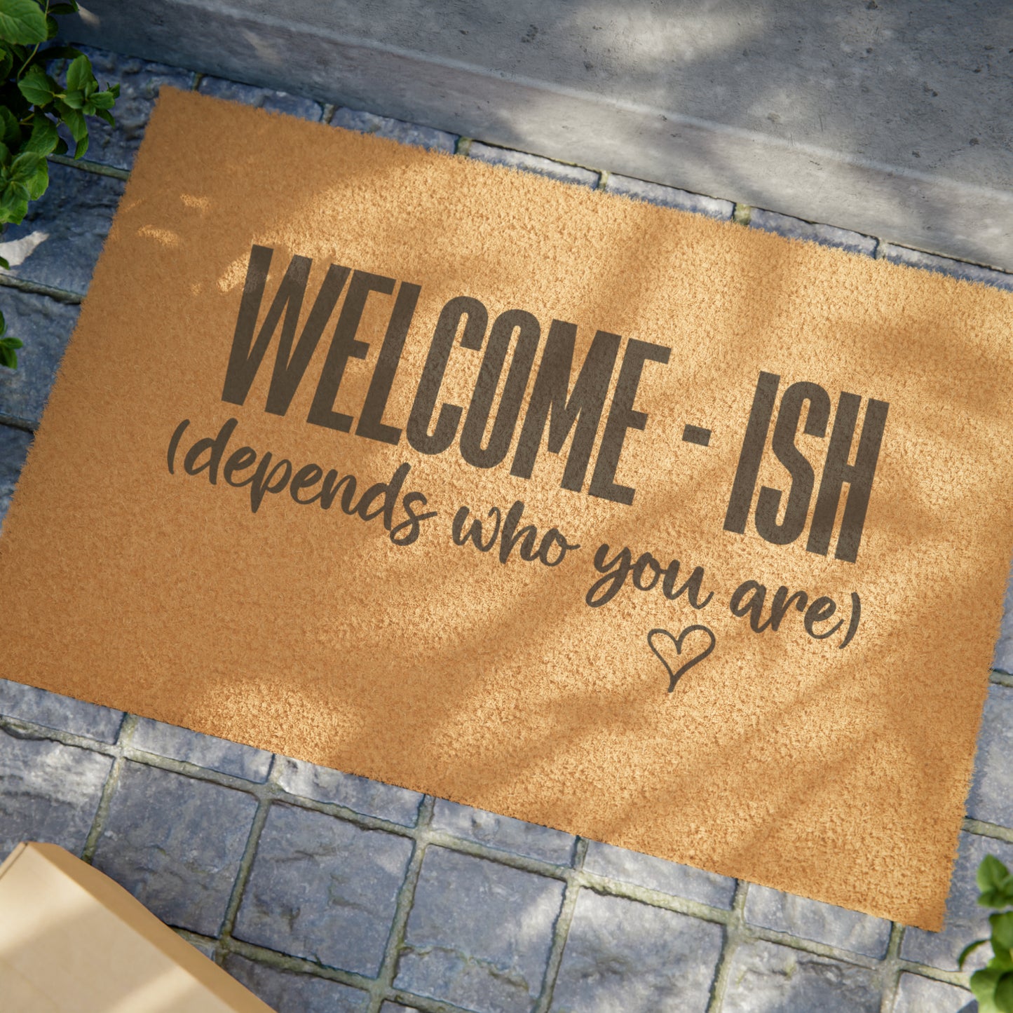 "WELCOME-ISH" Doormat