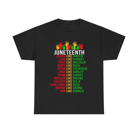 JUNETEENTH INSPIRATION Unisex Heavy Cotton Tee