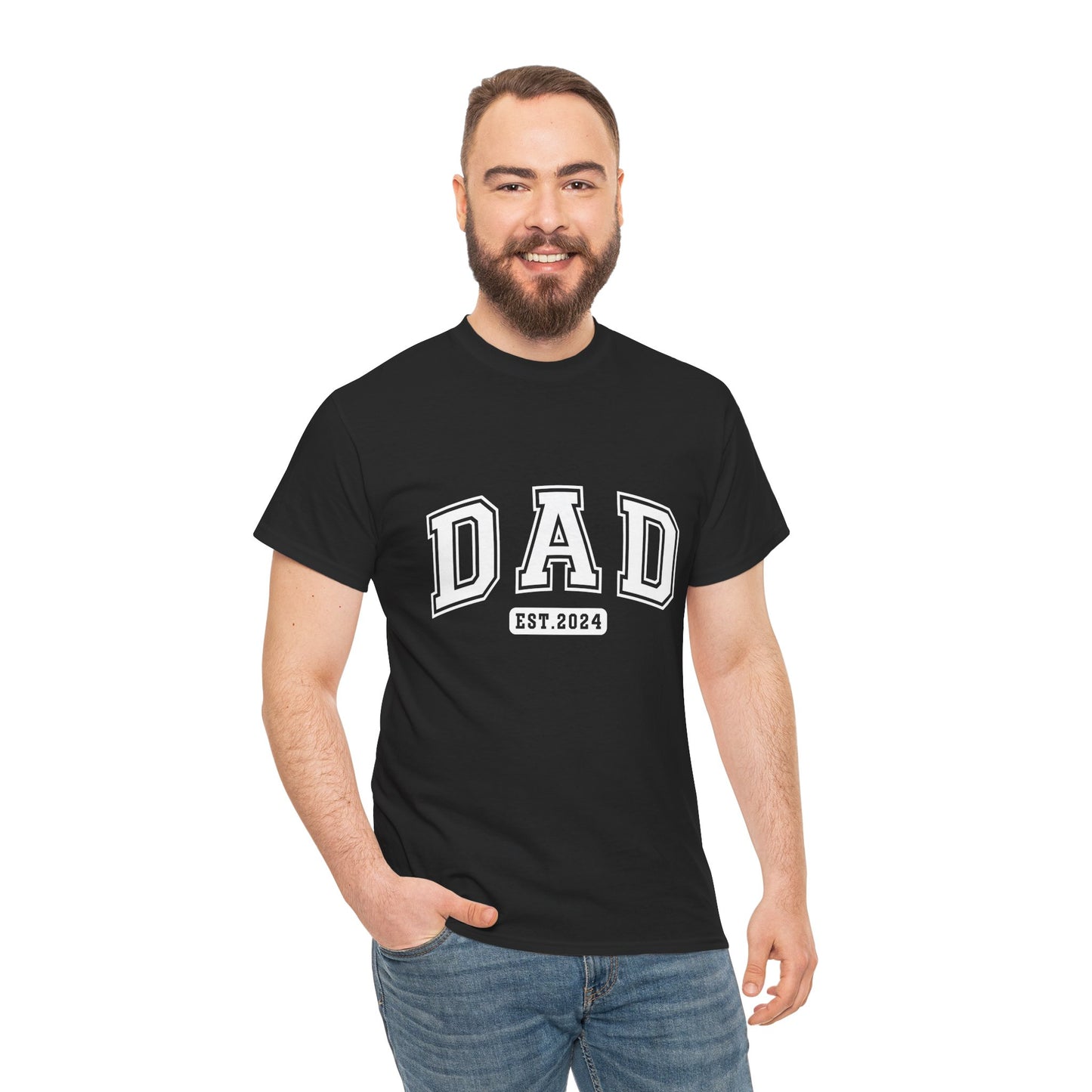 DAD EST2024 Unisex Heavy Cotton Tee