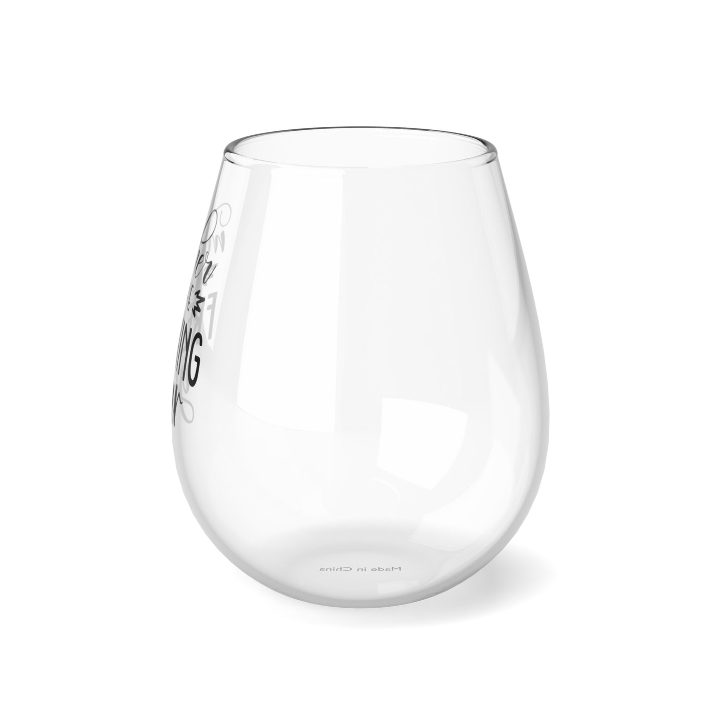 MOTHER OF THE FREAKING YEAR Stemless Wine Glass, 11.75oz