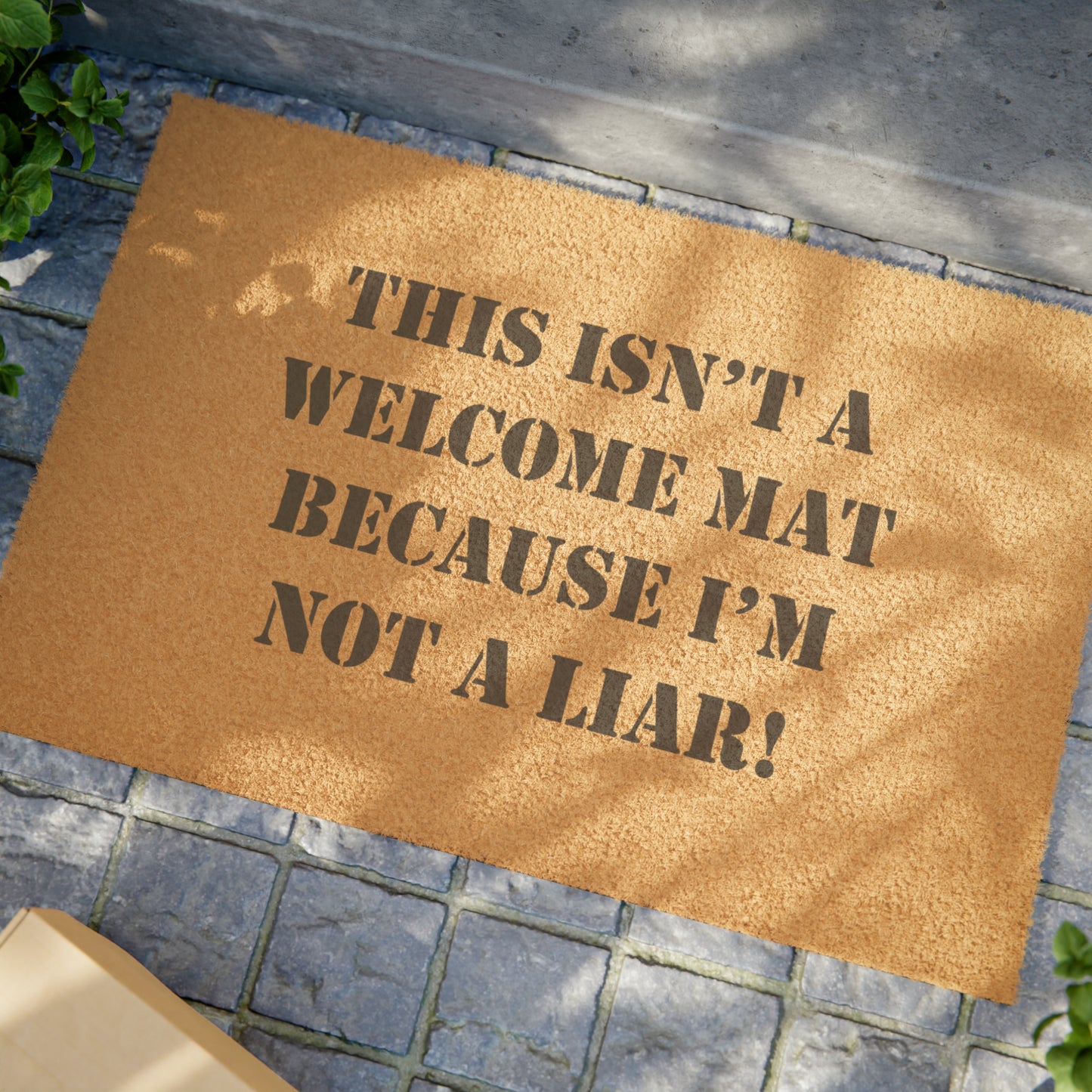 "THIS ISNT A WELCOME MAT" Doormat